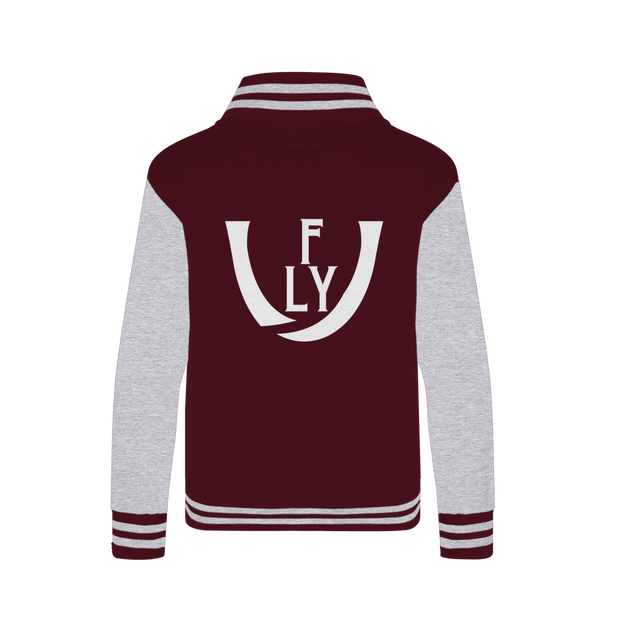 logoWhite Varsity Jacket - UNIDENTIFLY