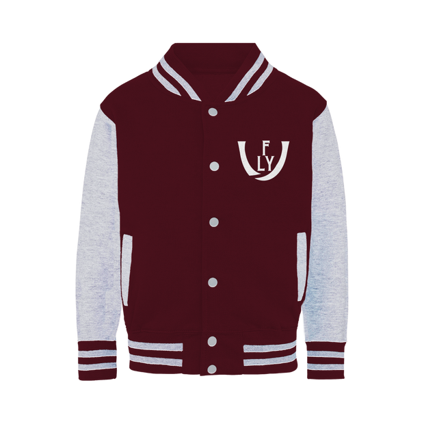 logoWhite Varsity Jacket - UNIDENTIFLY