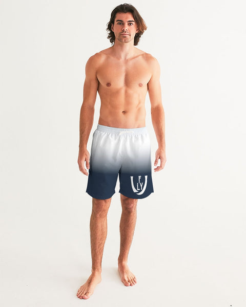 Obsidian Blue Men's Swim Trunk - UNIDENTIFLY