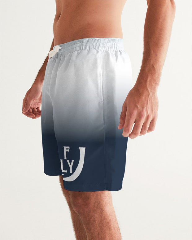 Obsidian Blue Men's Swim Trunk - UNIDENTIFLY