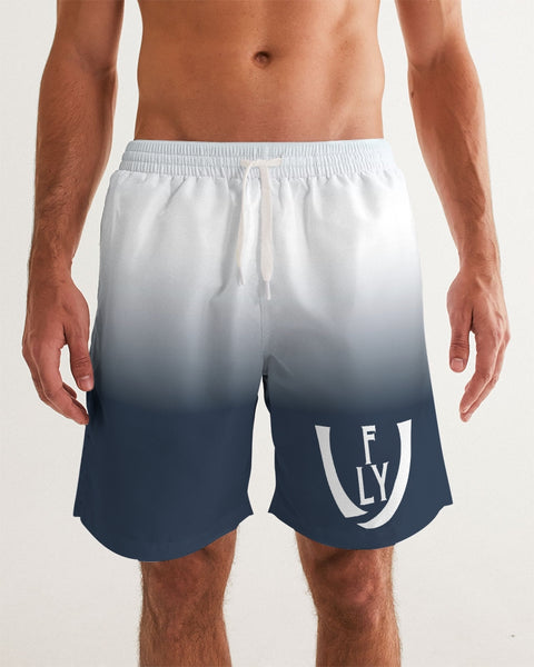 Obsidian Blue Men's Swim Trunk - UNIDENTIFLY