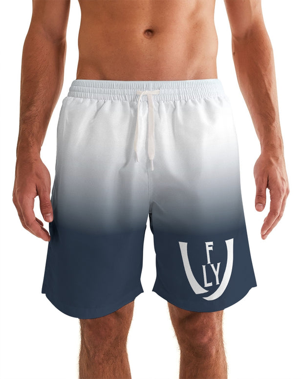Obsidian Blue Men's Swim Trunk - UNIDENTIFLY