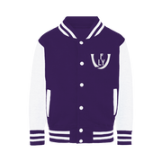 logoWhite Varsity Jacket - UNIDENTIFLY