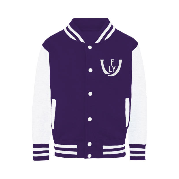 logoWhite Varsity Jacket - UNIDENTIFLY