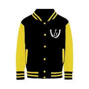 logoWhite Varsity Jacket - UNIDENTIFLY