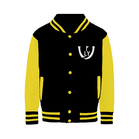 logoWhite Varsity Jacket - UNIDENTIFLY