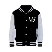 logoWhite Varsity Jacket - UNIDENTIFLY