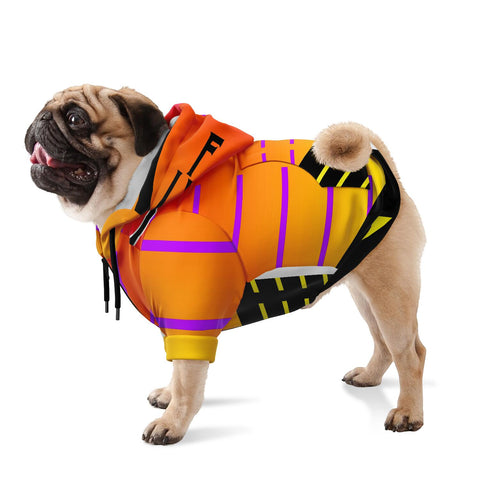 Hyper Purple Dog zip-up hoodie. - UNIDENTIFLY