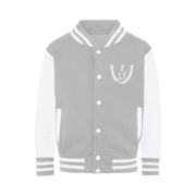 logoWhite Varsity Jacket - UNIDENTIFLY