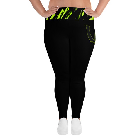 ( Neon ) Plus Size High Leggings - UNIDENTIFLY