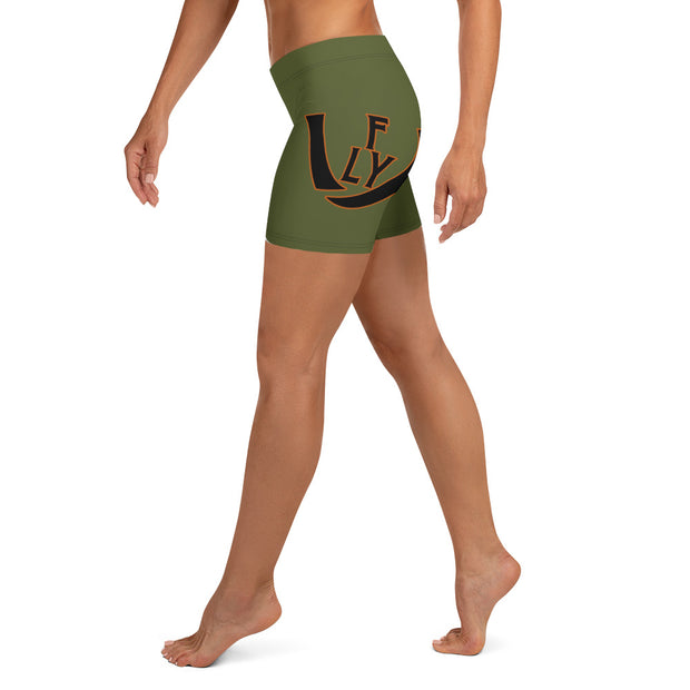 Cactus Olive Shorts - UNIDENTIFLY