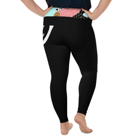 ( Bold ) Plus Size High Leggings - UNIDENTIFLY