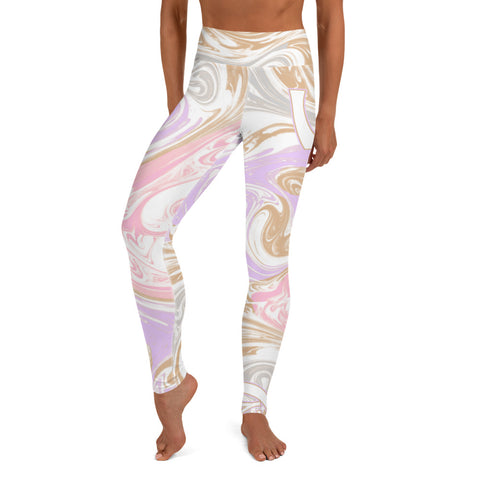 Soft Vision Marble High Leggings - UNIDENTIFLY