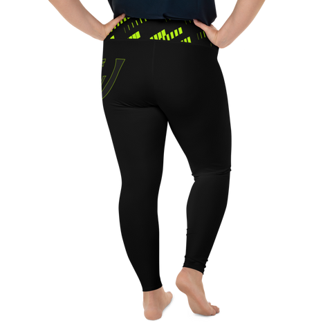 ( Neon ) Plus Size High Leggings - UNIDENTIFLY