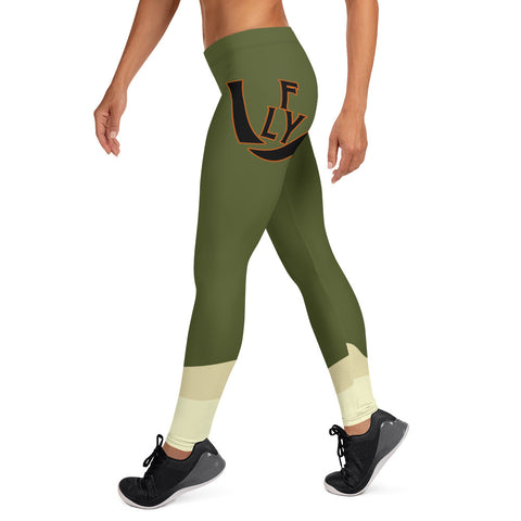 Olive Cactus Leggings - UNIDENTIFLY