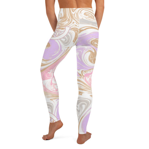 Soft Vision Marble High Leggings - UNIDENTIFLY