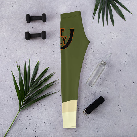 Olive Cactus Leggings - UNIDENTIFLY