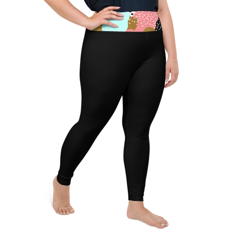 ( Bold ) Plus Size High Leggings - UNIDENTIFLY