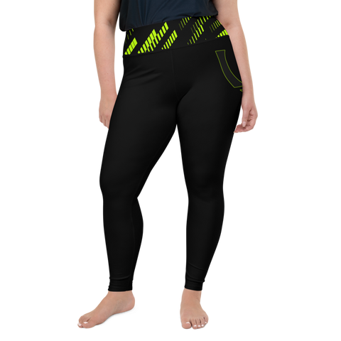 ( Neon ) Plus Size High Leggings - UNIDENTIFLY