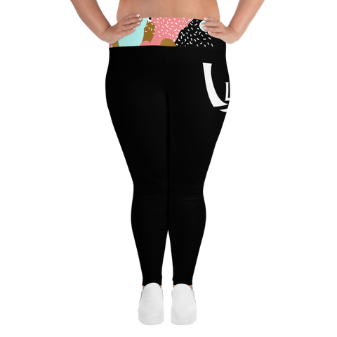( Bold ) Plus Size High Leggings - UNIDENTIFLY
