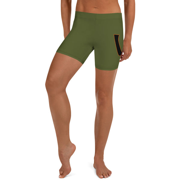 Cactus Olive Shorts - UNIDENTIFLY
