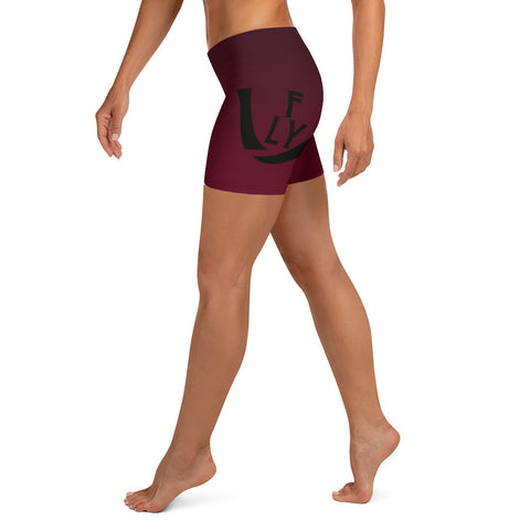 Fade to Black Burgundy Shorts - UNIDENTIFLY