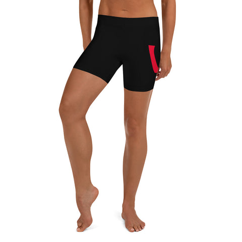 Statement Red Shorts Women - UNIDENTIFLY