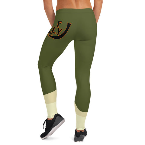 Olive Cactus Leggings - UNIDENTIFLY