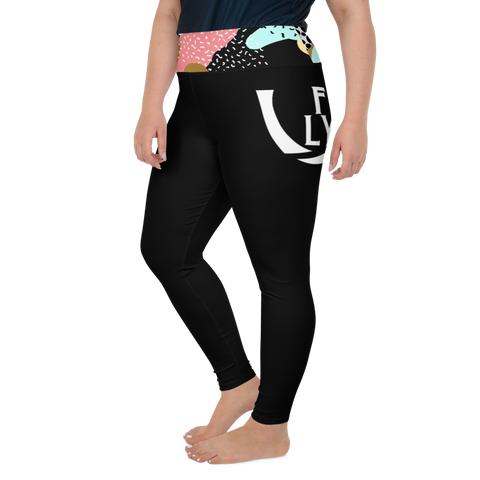 ( Bold ) Plus Size High Leggings - UNIDENTIFLY