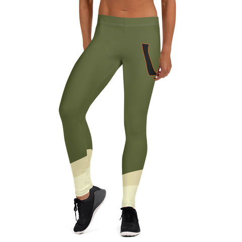 Olive Cactus Leggings - UNIDENTIFLY