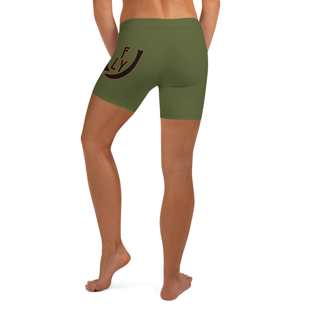 Cactus Olive Shorts - UNIDENTIFLY