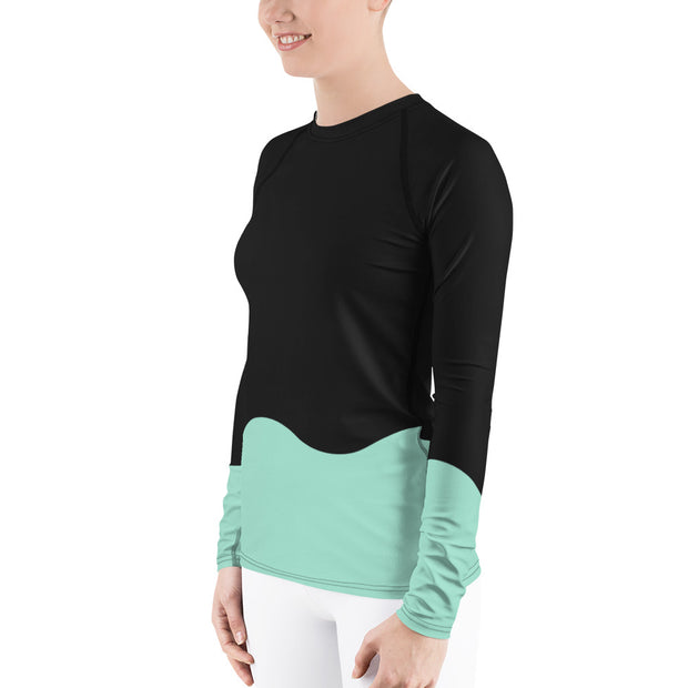 Island Nights Women's Rash Guard - UNIDENTIFLY