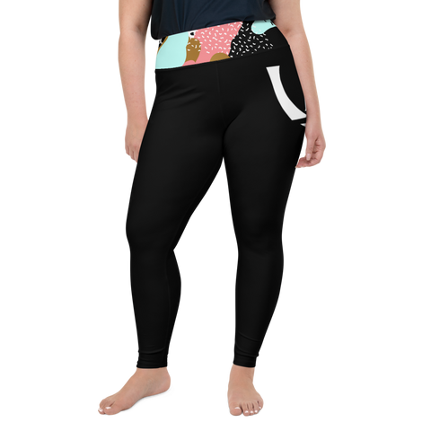 ( Bold ) Plus Size High Leggings - UNIDENTIFLY