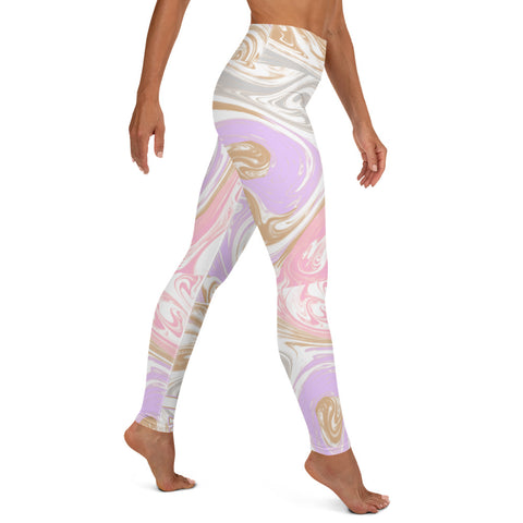 Soft Vision Marble High Leggings - UNIDENTIFLY