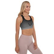 Fade to Black Padded Sports Bra - UNIDENTIFLY