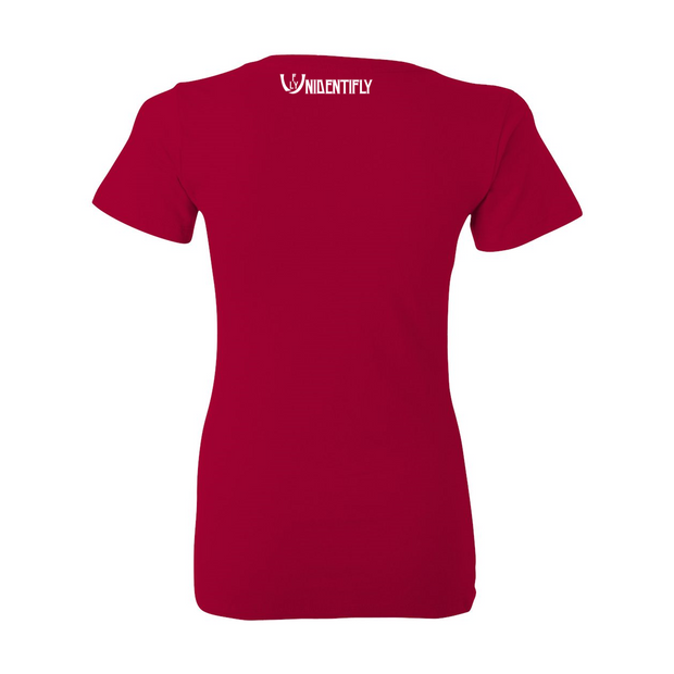 Statement Deep V-Neck Jersey Tee - UNIDENTIFLY