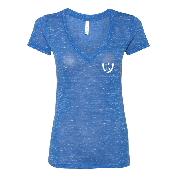 Statement Deep V-Neck Jersey Tee - UNIDENTIFLY