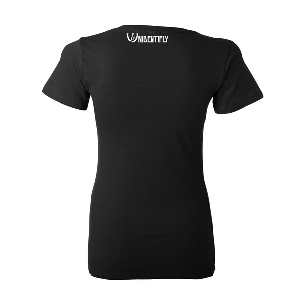 Statement Deep V-Neck Jersey Tee - UNIDENTIFLY