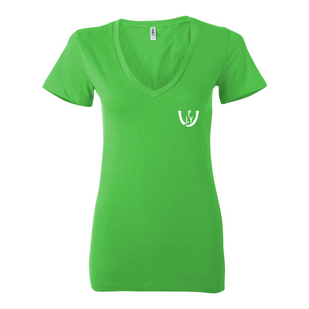 Statement Deep V-Neck Jersey Tee - UNIDENTIFLY