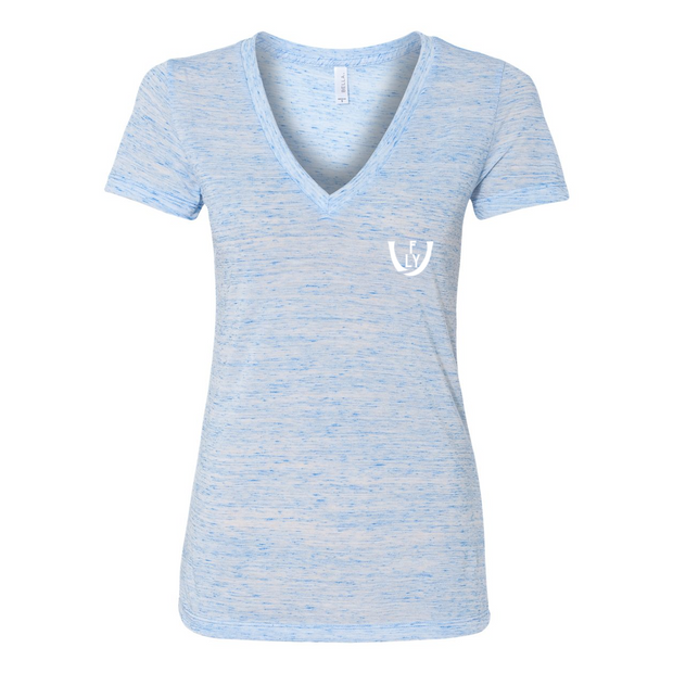 Statement Deep V-Neck Jersey Tee - UNIDENTIFLY